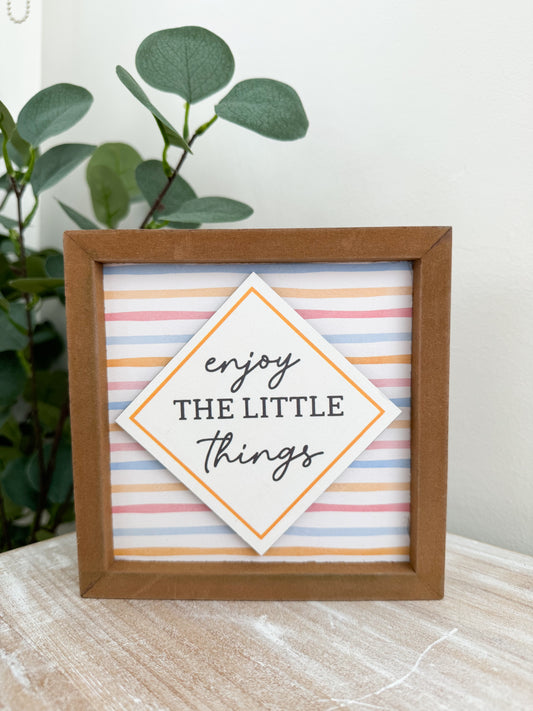 Enjoy the Little Things Tabletop Decor