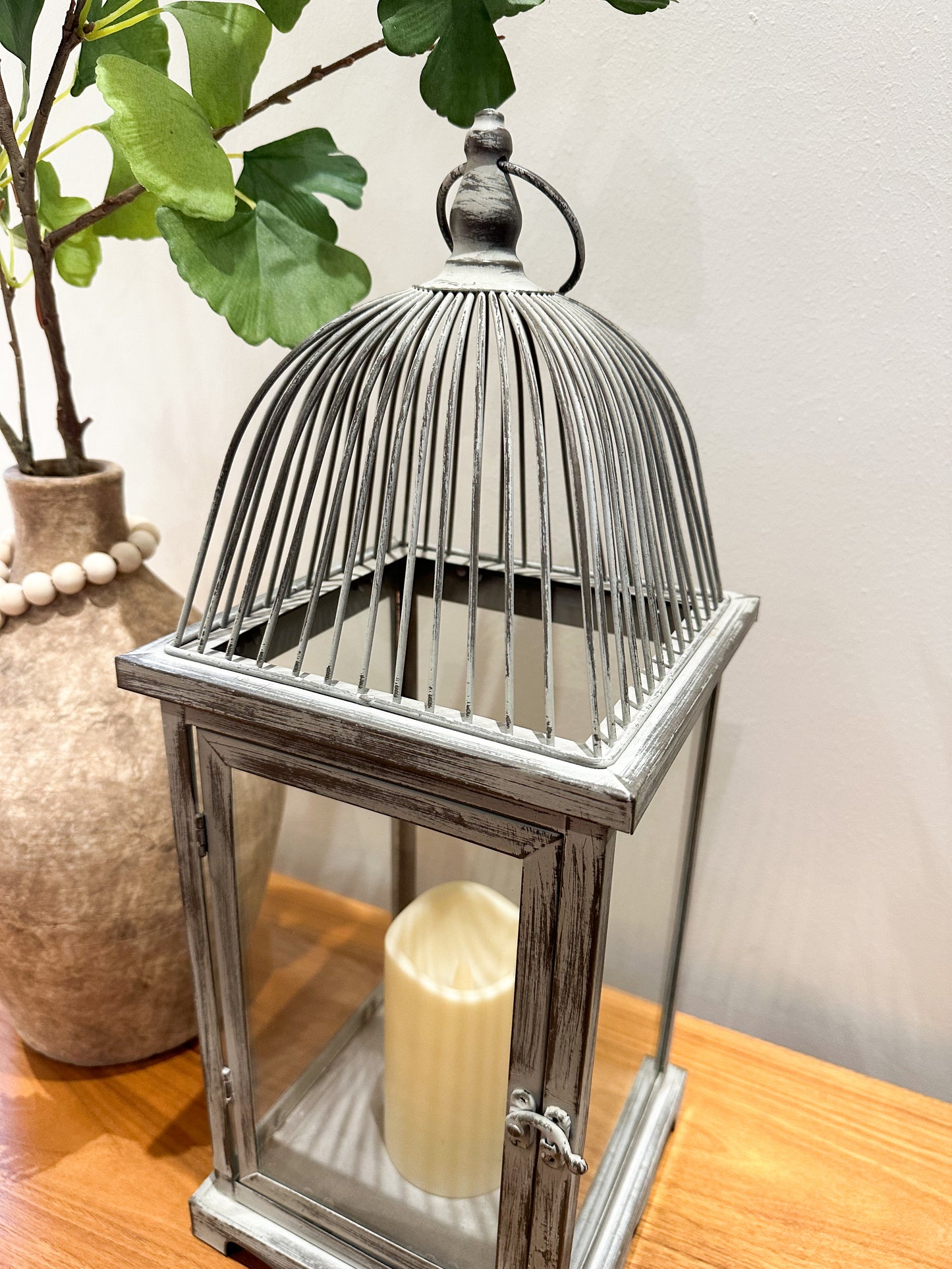 Metal Lantern with Led Candle