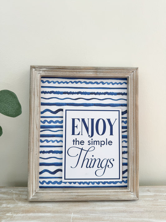 Enjoy the simple Things Wall Decor